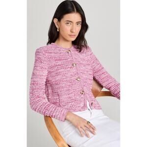 Ba&sh Guspa Pink Knit Cardigan size M medium